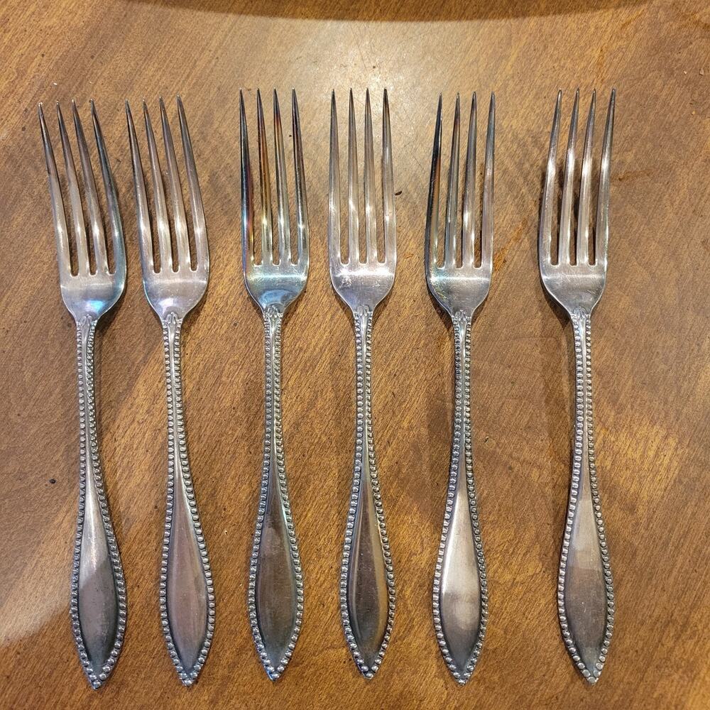 Antique Rogers Bros/Rogers Smith A1 Forks, Set Of 6